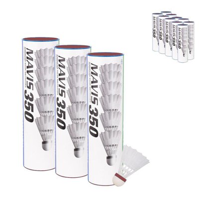 Yonex Mavis 350 Fast White 10 rör