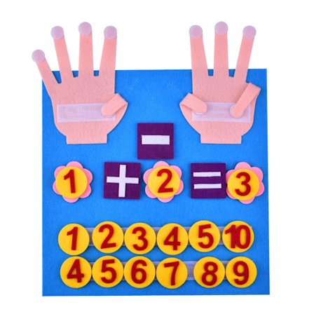 Montessori-leker for barn Filt Finger Tall Matematikk Leker Barn Telling