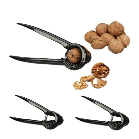 Nötknäppare Set om 3 svarta