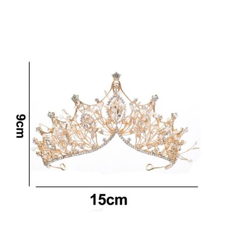 Rhinestone-hääkruunut ja -tiarat naisille, naamiaiset
