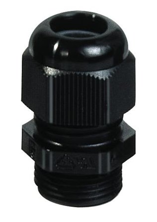 Rutab 1476121 Gjennomføring svart, med tetningsring M12 x 3–6 mm, Installasjonsmaterial