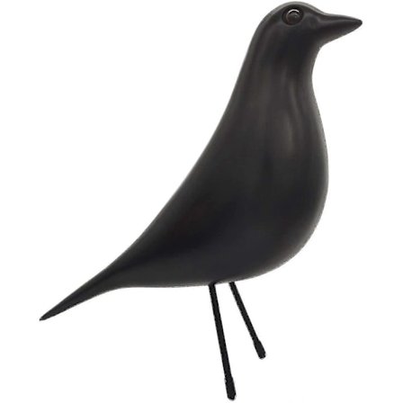 Eames House Bird, Keskiaikainen lintukoriste toimistoon ja kotiin, Taiwan-kyyhkyskoriste (musta)
