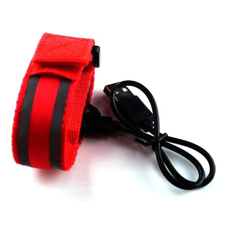 LED Sports Armbånd USB Genopladelig Lysende Armrem