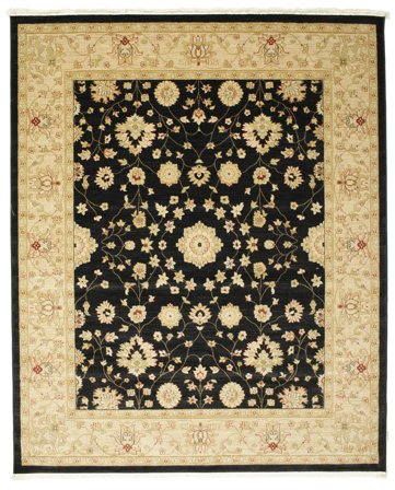 Farahan Ziegler Schwarz Groß Oeko-Tex Teppich