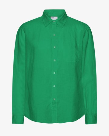 Linen Shirt - Kelly Green - Male - M