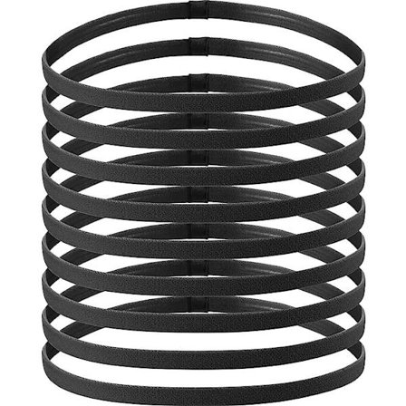 9 stk tykke, sklisikre, elastiske sportshodebånd, elastiske silikon-grep treningshår og svettebånd for yoga