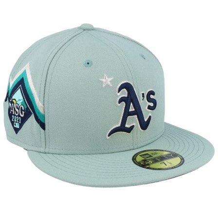 New Era - MLB Grön fitted Keps - Oakland Athletics 59FIFTY MLB ASG 23 Workout & Game Mint Fitted @ Hatstore