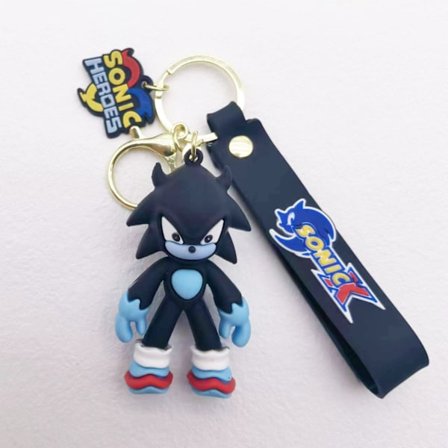 Sonic Keychain Card Holder Bag Hänge black