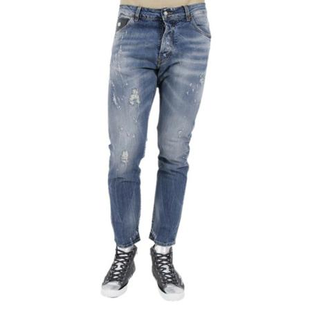 John Richmond, Slim-fit Jeans Zwart, Heren, Maat:W34