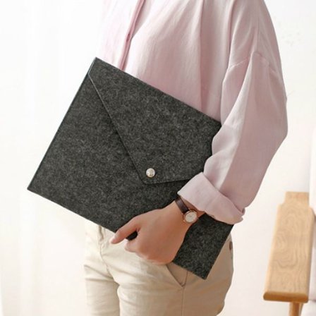 Filt Tablet Fodral Väska Stor Kapacitet Mjukt Inre Lager Förvaring Resor Kontor Grafisk Ritplatta Bärväska