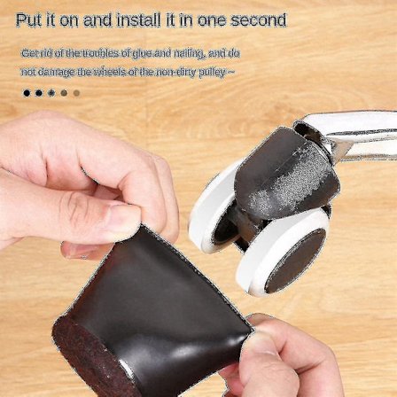 10 kpl Kumirenkaat Toimistojakkara Pyörän Stopperi Huonekalut Jalat Caster Kupit Tuolin Jalat Lattian Suojaimet Fe