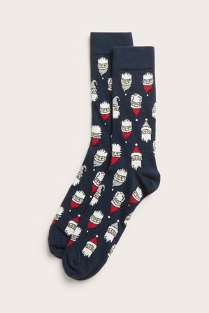 Kappahl | Bożonarodzeniowe skarpetki | Ciemnoniebieski