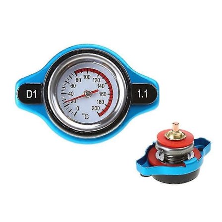 Universal Radiatorhættedæksel Højtryksradiatorhætte med temperaturmåler