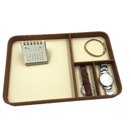 Nattduksbordsbricka för telefon, nycklar och hörlurar