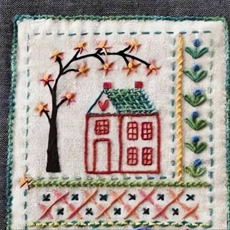 2026 Broderi Stitch Bog Sæt, Komplet Værktøjssæt med Instruktionsguide, Begynder Håndværkssæt 2 Sæt