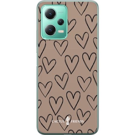 Yhteensopiva Puhelinkuori Xiaomi Xiaomi Redmi Note 12 Cactus and Friends - Earthy Sketch Hearts