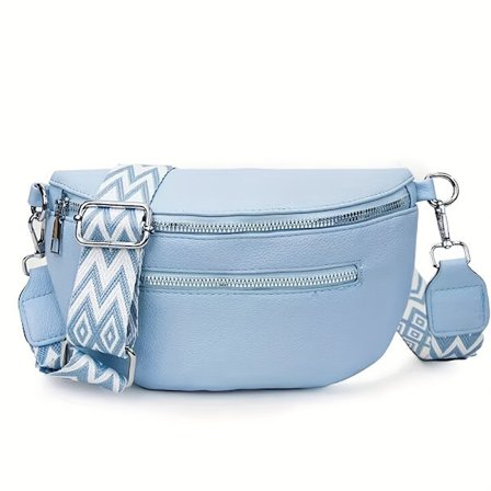 Vintage Crossbody-veske for kvinner med justerbar stropp