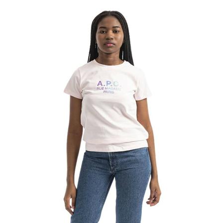 A.p.c., T-shirt Roze, Dames, Maat:M,print