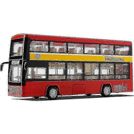 1/50 Setra Luksusbuss Leketøy Bil Støpt Miniatyrmodell Trekk Tilbake Lyd & Lys Pedagogisk Samling Gave Til Gutt Barn