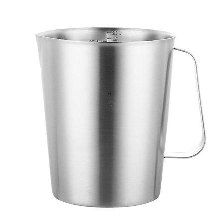 Mätkopp, 1000 ml rostfritt stål mätkopp matlagning bakverktyg