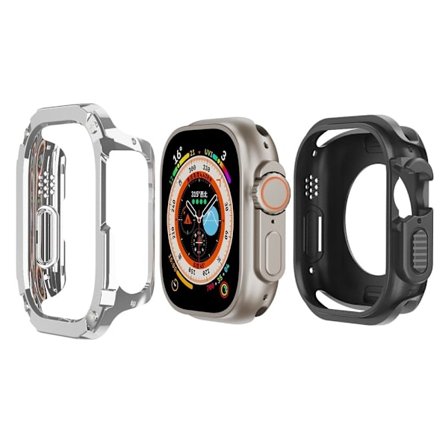 Apple Watch Ultra -suojakuori - Hopea / Harmaa