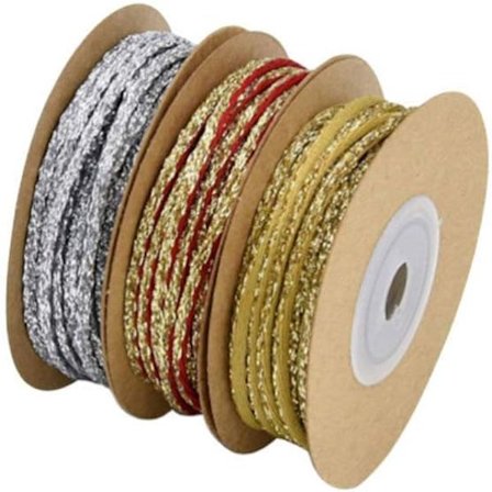 3 Ruller Julebånd Tau Stripe Ferie Innpakning Gave R,ZQKLA