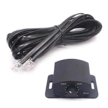 Forsterker Erstatning Bassknapp Kontroll Fjernkontroll 6Pin Subwoofer Fjernkontroll Volumjusteringsknapp