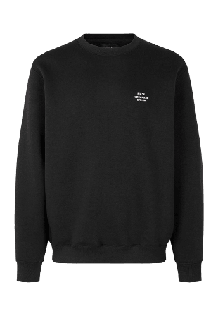 Mads Nørgaard Standard Åhléns Crew Logo Sweat Hoodies & sweatshirts Herr Svart M