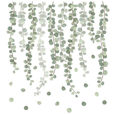 WC-tarra Vihreä kasvinlehti kuvio WC-kannen tarra Itsekiinnittyvä seinätarra kylpyhuoneen koristeluun