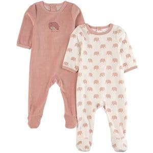 Absorba 2-Pack Granite Pink Velvet Baby Grow 12 Months - Nightwear - 12 months - Pink