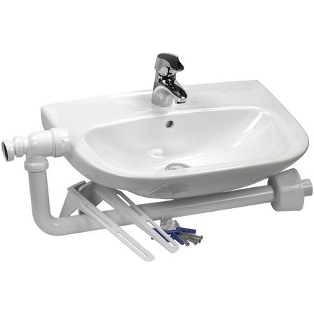 Gelia 3013029082 Vaskepakke inkl. armaturer, vandlåse og tilbehør, Badeværelse