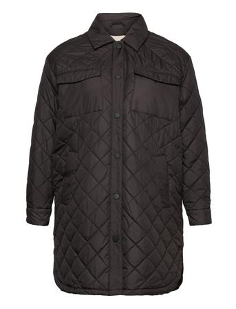 Carnewtanzia Long Quilted Shacket Cc Otw Quiltet Jakke Brun ONLY Carmakoma