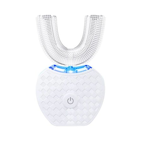 U-formet elektrisk tannbørste 360° Hvit Automatisk tannbørste