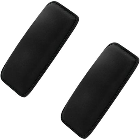 2 stk. Bil Dør Armlæn Pude, Bil Armlæn Pude, Sidekonsol Knæstøtte Pude, Universal Bil Interiør Tilbehør (Sort, 18*8*3cm)