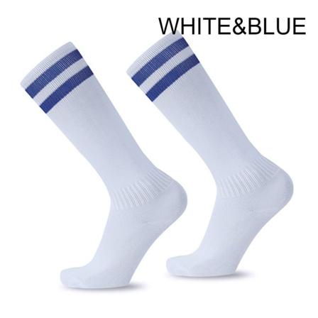 Fotballsokker Sportssokker HVIT&BLÅ white&blue