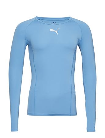 Liga Baselayer Tee Ls T-Langærmet Skjorte Blå PUMA
