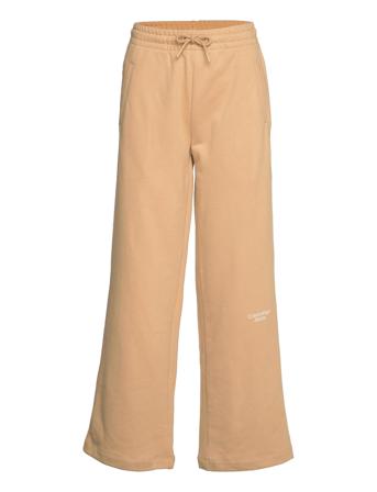 Stacked Logo Wide Leg Jog Pant Beige Calvin Klein Jeans