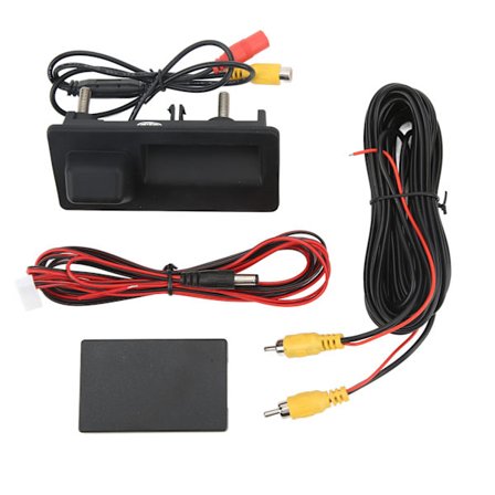 Bagageluckehandtag Backkamera Mörkerseende Vidvinkel IP67 Vattentät för Audi A4 A5 A6L A8L Q3 Q5 S5 RS6 8K 8T