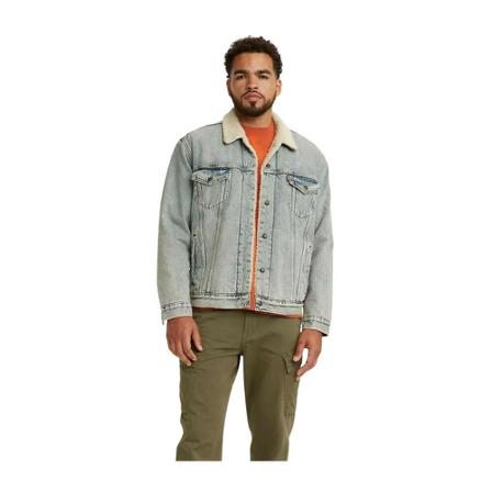 Levi's Capispalla uomo 16365 Sherpa Trucker-0070 Stonebridge Blå, Herre Cowboyjakker