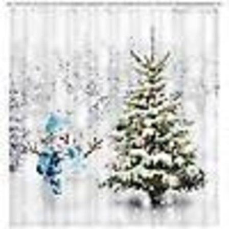 Jul duschdraperi, vinterduschdraperi set, söta badrumsduschdraperi set