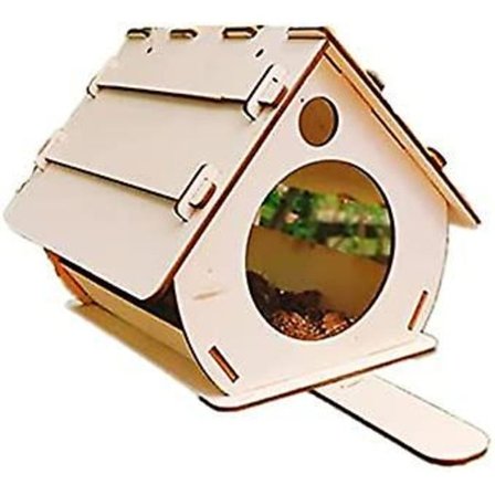 DIY Trähus för fåglar - Trädgårdssats för att hänga fågelhus - Rolig aktivitet för familjen utomhus