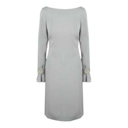 Alberta Ferretti Midi Kjole Grå, Dame