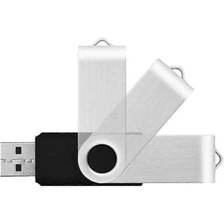 10-pakning 4GB Minnepenn 4gb USB 2.0 Minneplugger USB-minne Jump Drive Bulk Thumb Drive Roterende Minnebrikke Svart