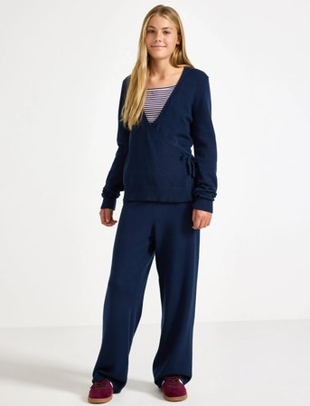 Lindex Trouser Knitted - Navy - 170