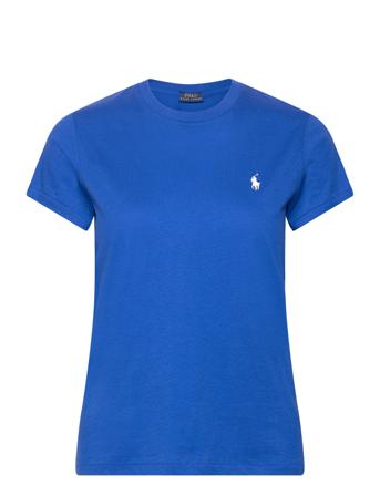 Cotton Jersey Crewneck Tee Blue Polo Ralph Lauren