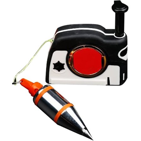 Magnetisk lodlinjesättare, 4,5M magnetisk lodlinjesättare nivåtestningsenhet mätverktyg infällbar linrulle