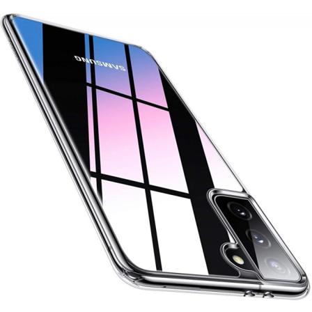 Samsung S21 Plus Stötdämpande Silikon Skal Simple Transparent