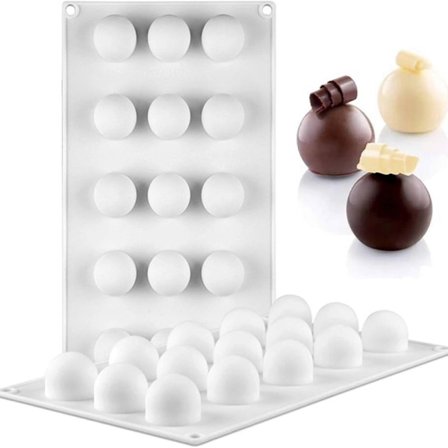 Spherical non-stick silikoneform silikoneform