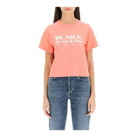 Sporty & Rich, T-Shirts Roze, Dames, Maat:XS