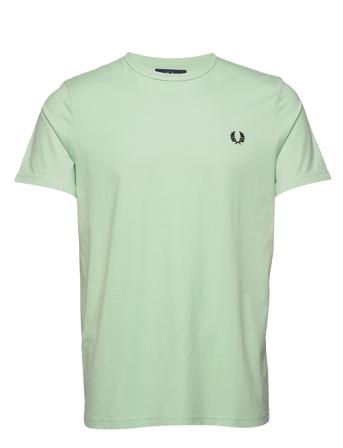 Ringer T-Shirt T-shirts Short-sleeved Grønn Fred Perry*Betinget Tilbud